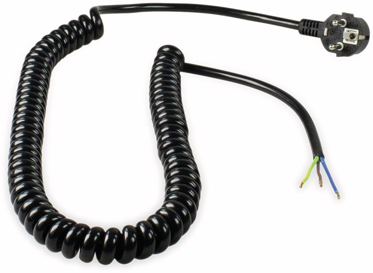 AS SCHWABE Anschluss Spiralkabel, 2,5 m, 3x1,5 mm², schwarz, offenes Ende AS SCHWABE Anschluss Spiralkabel, 2,5 m, 3x1,5 mm², schwarz, offenes Ende von AS Schwabe