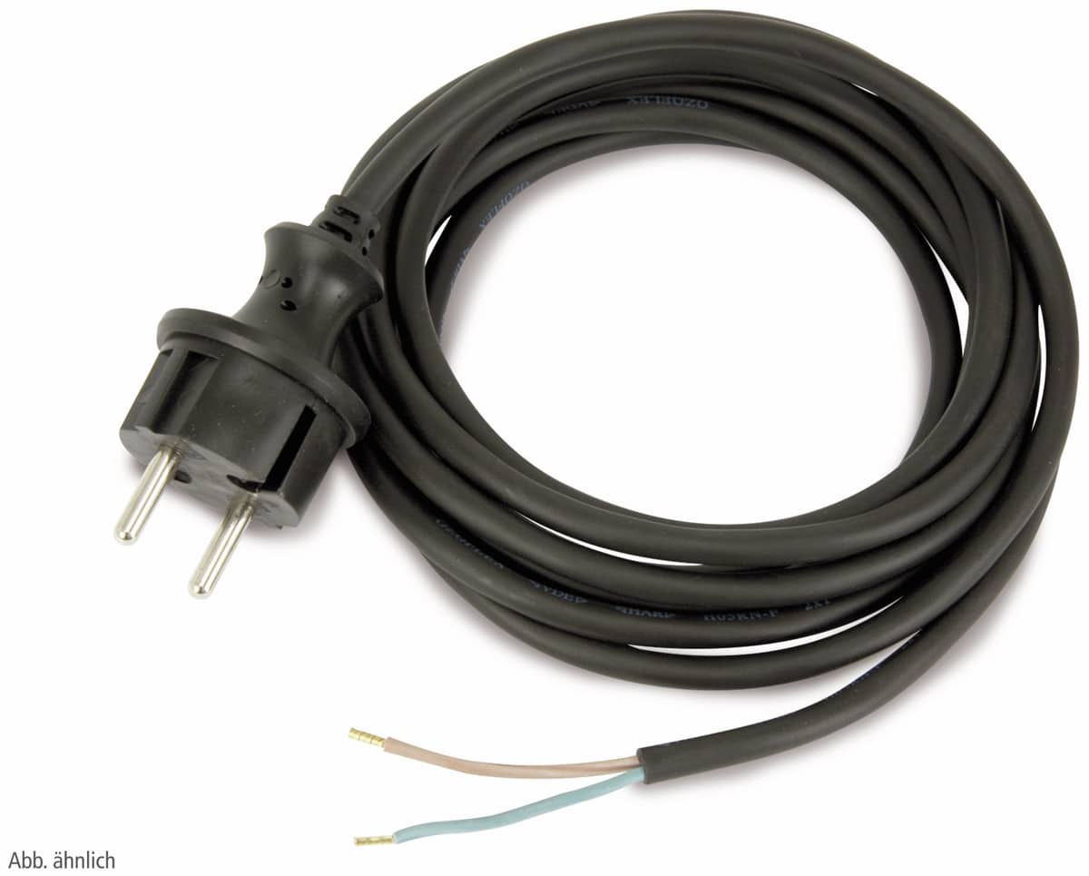 AS SCHWABE Gummi-Netzkabel H05RN-F, 2x 1 mm², 3 m AS SCHWABE Gummi-Netzkabel H05RN-F, 2x 1 mm², 3 m von AS Schwabe