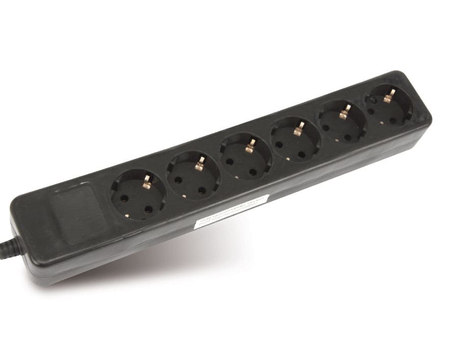AS SCHWABE Steckdosenleiste ohne Kabel, 6-fach, schwarz AS SCHWABE Steckdosenleiste ohne Kabel, 6-fach, schwarz von AS Schwabe