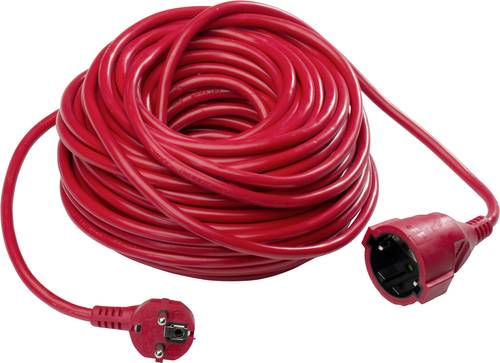 AS Schwabe 60359 Strom Verlängerungskabel 16A Rot 50.00m H05VV-F 3G 1,5mm² von AS Schwabe