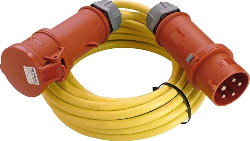 AS Schwabe 60712 Strom Verlängerungskabel 16A Gelb 10.00m N07V3V3-F 5G 1,5mm² mit Phasenwender von AS Schwabe