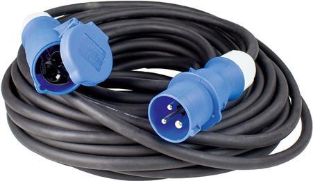 AS Schwabe 61370 Strom Verlängerungskabel Schwarz/Blau 5 m (61370) von AS Schwabe