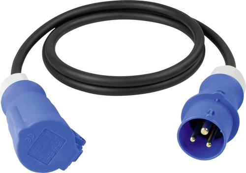 AS Schwabe 61370 Strom Verlängerungskabel Schwarz/Blau 5m H07RN-F 3G 2,5mm² von AS Schwabe