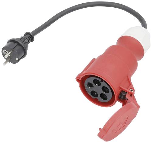 AS Schwabe 61371 Strom Adapterkabel 16A Schwarz 0.3m H07RN-F 3G 2,5mm² von AS Schwabe