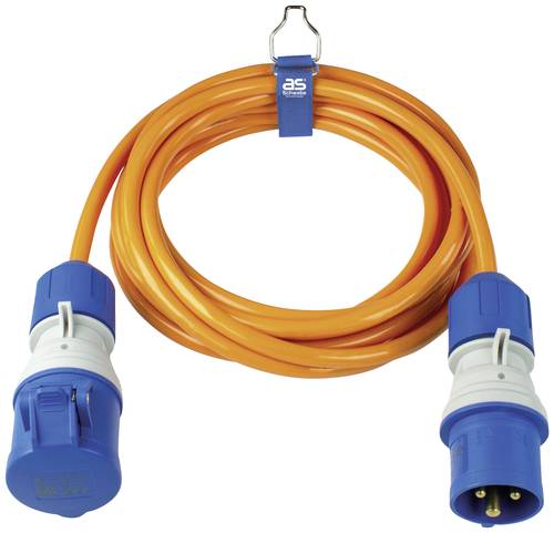 AS Schwabe 62431 Strom Verlängerungskabel 16A Orange 5m H07BQ-F 3G 2,5mm² von AS Schwabe