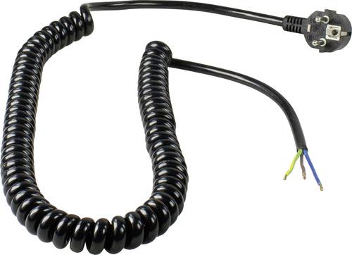 AS Schwabe 70424 Strom Anschlusskabel Schwarz 2.5m von AS Schwabe