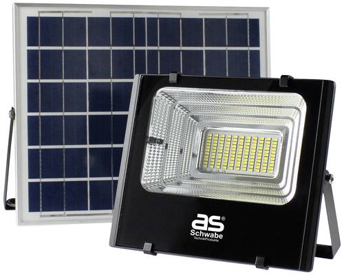 AS Schwabe Solar-Außenstandleuchte Solarline 60W 46982 LED 60W Neutralweiß Schwarz, Silber von AS Schwabe