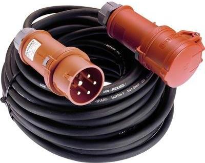 AS Schwabe Strom Verlängerungskabel [ CEE-Stecker - CEE-Kupplung] 16 A Schwarz 25.00 m 61015 (61015) von AS Schwabe