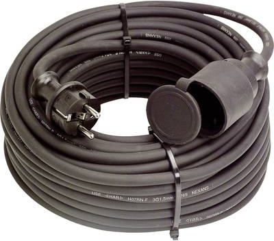 as - Schwabe 60370 Strom Verlängerungskabel Schwarz 25 m (60370) von AS Schwabe