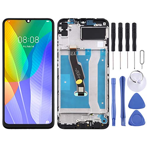 Handy-Ersatzteile LCD-Bildschirm und Digitizer-Vollmontage mit Rahmen für for Huawei Y6p Mobile Displays von ASAMOAH