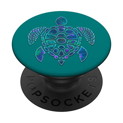 Handy-Griff, Dunkelblau, Violett, Schildkröte, Dunkelblau PopSockets mit austauschbarem PopGrip von ASBTurtles