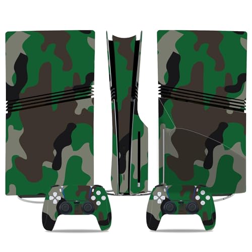 Für PS5 Pro Skin Disc Edition & Für PS5 Pro Skin Digital Edition Konsole Und Controller Vinyl Cover Skins Wraps Kratzfest Kompatibel 20190 Skins Wraps Geschenk(Digital Edition) von ASBVRJF