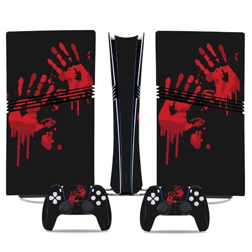 Für PS5 Pro Skin Disc Edition & Für PS5 Pro Skin Digital Edition Konsole Und Controller Vinyl Cover Skins Wraps Kratzfest Kompatibel 21326 Skins Wraps Geschenk(Digital Edition) von ASBVRJF