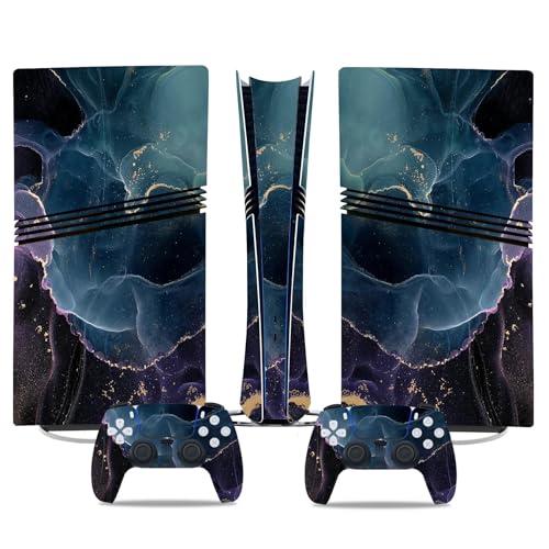 Für PS5 Pro Skin Disc Edition & Für PS5 Pro Skin Digital Edition Konsole Und Controller Vinyl Cover Skins Wraps Kratzfest Kompatibel 24743 Skins Wraps Geschenk(Digital Edition) von ASBVRJF