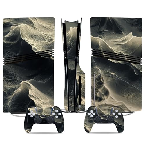 Für PS5 Pro Skin Disc Edition & Für PS5 Pro Skin Digital Edition Konsole Und Controller Vinyl Cover Skins Wraps Kratzfest Kompatibel 36289 Skins Wraps Geschenk(Disc Version) von ASBVRJF