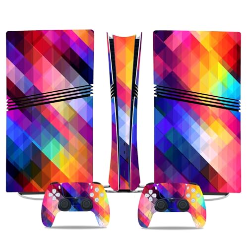 Für PS5 Pro Skin Disc Edition & Für PS5 Pro Skin Digital Edition Konsole Und Controller Vinyl Cover Skins Wraps Kratzfest Kompatibel 44583 Skins Wraps Geschenk(Digital Edition) von ASBVRJF