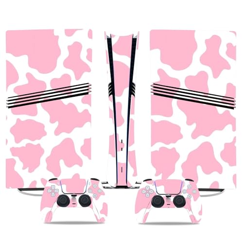 Für PS5 Pro Skin Disc Edition & Für PS5 Pro Skin Digital Edition Konsole Und Controller Vinyl Cover Skins Wraps Kratzfest Kompatibel 44942 Skins Wraps Geschenk(Disc Version) von ASBVRJF