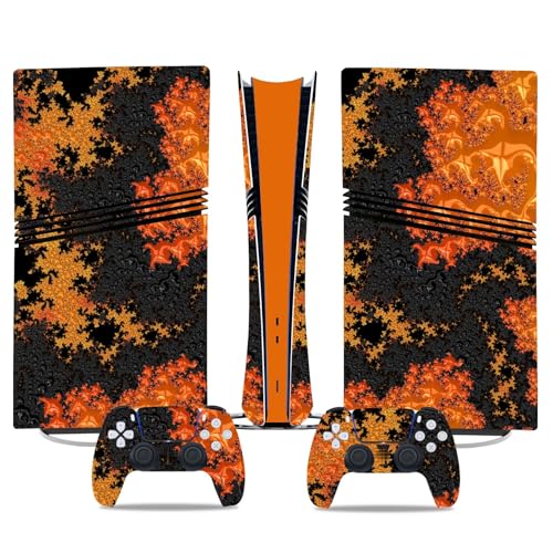 Für PS5 Pro Skin Disc Edition & Für PS5 Pro Skin Digital Edition Konsole Und Controller Vinyl Cover Skins Wraps Kratzfest Kompatibel 54184 Skins Wraps Geschenk(Digital Edition) von ASBVRJF