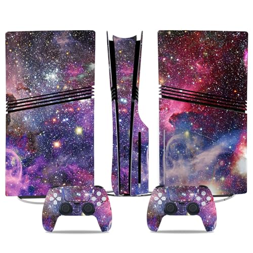 Für PS5 Pro Skin Disc Edition & Für PS5 Pro Skin Digital Edition Konsole Und Controller Vinyl Cover Skins Wraps Kratzfest Kompatibel 57342 Skins Wraps Geschenk(Disc Version) von ASBVRJF