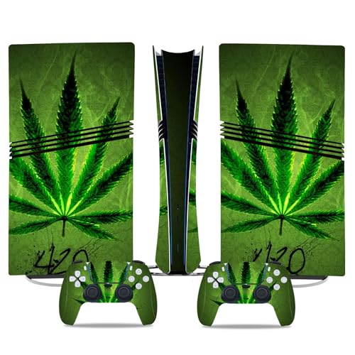 Für PS5 Pro Skin Disc Edition & Für PS5 Pro Skin Digital Edition Konsole Und Controller Vinyl Cover Skins Wraps Kratzfest Kompatibel 66393 Skins Wraps Geschenk(Digital Edition) von ASBVRJF