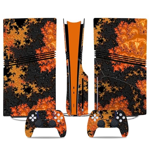 Für PS5 Pro Skin Disc Edition & Für PS5 Pro Skin Digital Edition Konsole Und Controller Vinyl Cover Skins Wraps Kratzfest Kompatibel 72863 Skins Wraps Geschenk(Digital Edition) von ASBVRJF