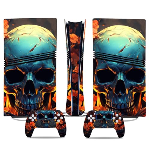 Für PS5 Pro Skin Disc Edition & Für PS5 Pro Skin Digital Edition Konsole Und Controller Vinyl Cover Skins Wraps Kratzfest Kompatibel 97001 Skins Wraps Geschenk(Digital Edition) von ASBVRJF