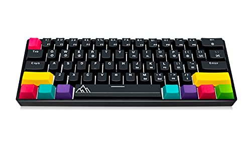 ASCENY One – 60% mechanische Tastatur, RGB-Lichter, auslaufsicher, Hot-Swap-fähige optische Schalter (Gateron Blue) von ASCENY