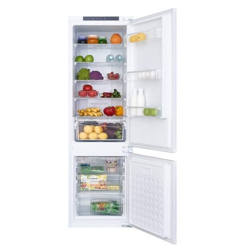 ASCOLI MDRF250WEBI Einbaukühlschrank, 236 L, Multi-Flow System, No Frost, LED Licht, Einstellbare Elektrische Thermostatsteuerung, 236 L Kühlschrank 168 L, Gefrierschrank 68 L von ASCOLI