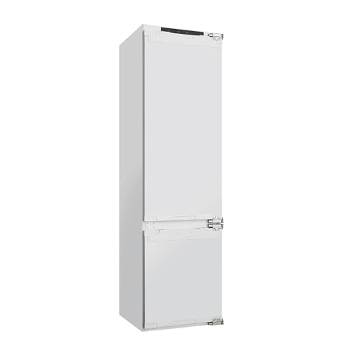 ASCOLI MDRF310WEBI 279 L Kühlschrank, Doppeltür Kühlschrank, Automatisches Abtauen im Gefrierteil, Umkehrbare Türscharniere, LED Licht, Elektronische Steuerung, 54 x 55,5 x 194 cm, Weiß von ASCOLI
