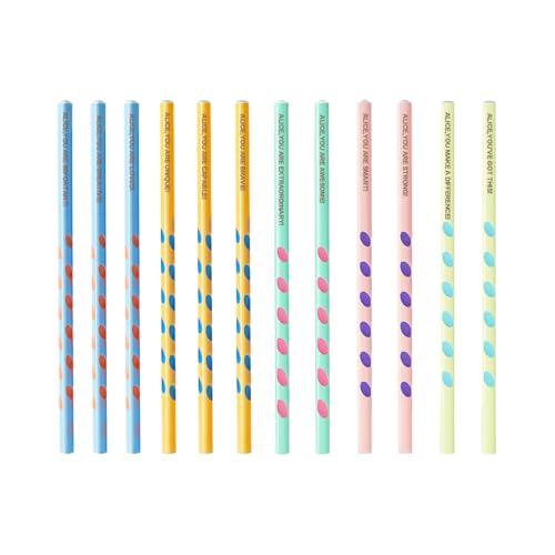 ASD Jewerly 12-Pack Personalisierte Affirmation Bleistifte Mit Namen, Benutzerdefinierte Gravierte Namen Bleistifte Mit Gummi Endspitzen Schule Bleistifte, Lehrer Appreciatio Geschenk von ASD Jewerly