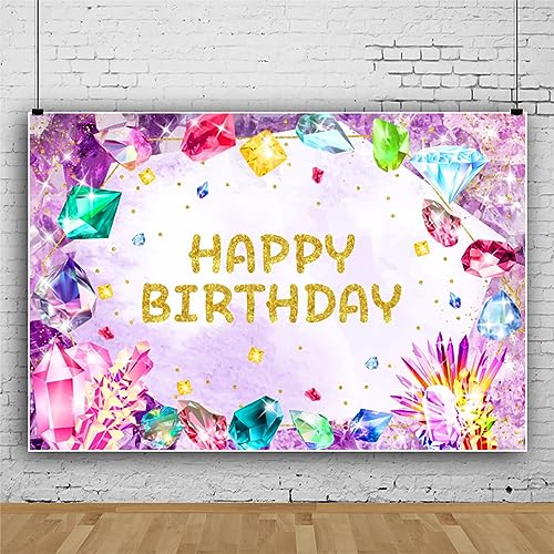 ASDCXZ Geburtstag Foto Hintergrund 2.5x1.8m, Herzlichen Glückwunsch zum Geburtstag Fotowand Hintergrund, Vinyl Rosa Lila Diamantfarbe Fotobox Hintergrund für Kinder Mädchen Frauen Geburtstag Party ASDCXZ Geburtstag Foto Hintergrund 2.5x1.8m, Herzlichen Glückwunsch zum Geburtstag Fotowand Hintergrund, Vinyl Rosa Lila Diamantfarbe Fotobox Hintergrund für Kinder Mädchen Frauen Geburtstag Party von ASDCXZ