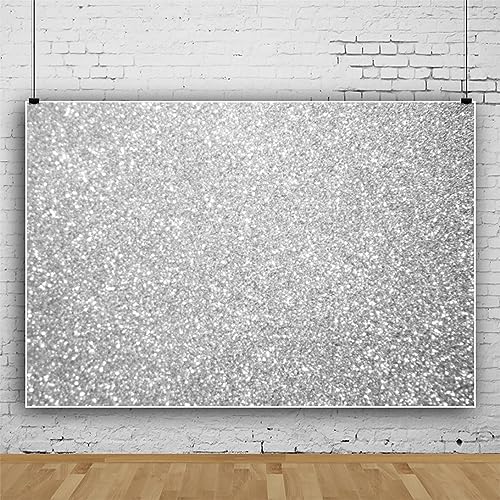 ASDCXZ Glitzer Silbrig Pailletten Fotowand Hintergrund 2.7x1.8m, Vinyl Fotobox Hintergrund für Hochzeit Geburtstag Live-Streaming Fotoshooting, Party Hintergründe Fotografie ASDCXZ Glitzer Silbrig Pailletten Fotowand Hintergrund 2.7x1.8m, Vinyl Fotobox Hintergrund für Hochzeit Geburtstag Live-Streaming Fotoshooting, Party Hintergründe Fotografie von ASDCXZ