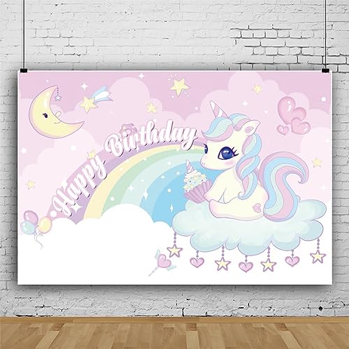 ASDCXZ Kinder Geburtstag Hintergrund 3x2m, Niedlich Einhorn Happy Birthday Rose Fotowand Hintergrund, Vinyl Fotobox Hintergrund für Mädchen Geburtstag Party, Portrait Fotostudios Hintergründe ASDCXZ Kinder Geburtstag Hintergrund 3x2m, Niedlich Einhorn Happy Birthday Rose Fotowand Hintergrund, Vinyl Fotobox Hintergrund für Mädchen Geburtstag Party, Portrait Fotostudios Hintergründe von ASDCXZ