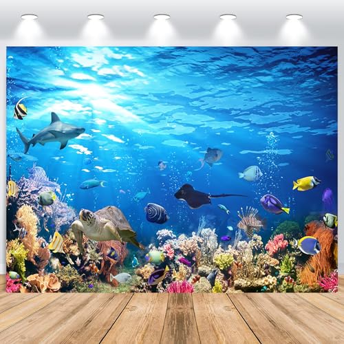 ASDCXZ Unter dem Meer Hintergrund 3x2.5m, Tiefblau Meeresboden Meerestiere Fotowand Hintergrund, Vinyl Fotobox Hintergrund für Kinder Geburtstag Ozean Thema Party, Portrait Foto Hintergründe ASDCXZ Unter dem Meer Hintergrund 3x2.5m, Tiefblau Meeresboden Meerestiere Fotowand Hintergrund, Vinyl Fotobox Hintergrund für Kinder Geburtstag Ozean Thema Party, Portrait Foto Hintergründe von ASDCXZ