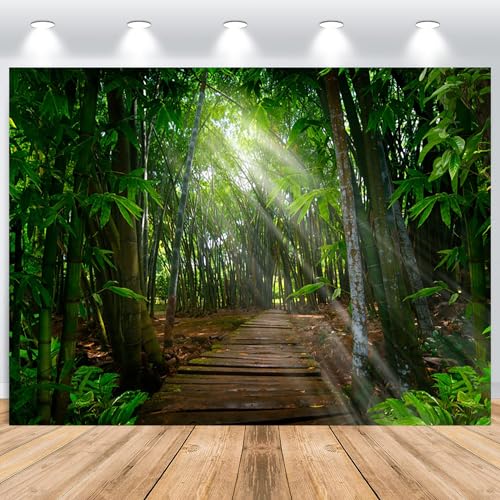 ASDCXZ Wald Hintergrund 2.2x1.5m, Mysteriös Grün Bambuswald Dschungel Erkunden Fotowand Hintergrund, Vinyl Fotobox Hintergrund für Geburtstag Babydusche Wald Thema Party, Studiofotografie Requisite ASDCXZ Wald Hintergrund 2.2x1.5m, Mysteriös Grün Bambuswald Dschungel Erkunden Fotowand Hintergrund, Vinyl Fotobox Hintergrund für Geburtstag Babydusche Wald Thema Party, Studiofotografie Requisite von ASDCXZ