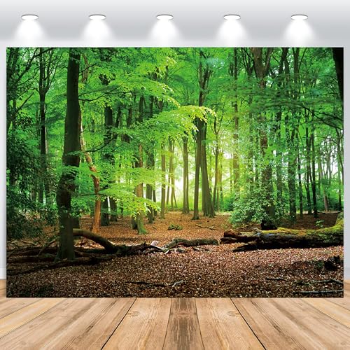 ASDCXZ Wald Hintergrund 2.5x1.8m, Grün, Vinyl, für Feier, Party ASDCXZ Wald Hintergrund 2.5x1.8m, Grün, Vinyl, für Feier, Party von ASDCXZ