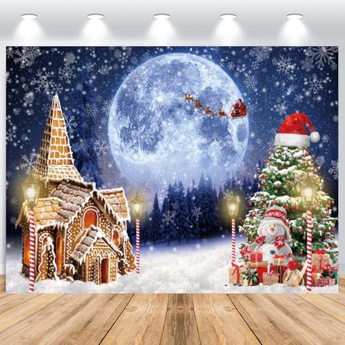 ASDCXZ Weihnachten Foto Hintergrund 2.5x1.8m, Traum Nachtschnee Mond Weihnachtsbaum Schneemann Fotowand Hintergrund, Vinyl Familienfeier Party Wand Ornamente Kinder Fotografie Hintergrund Banner ASDCXZ Weihnachten Foto Hintergrund 2.5x1.8m, Traum Nachtschnee Mond Weihnachtsbaum Schneemann Fotowand Hintergrund, Vinyl Familienfeier Party Wand Ornamente Kinder Fotografie Hintergrund Banner von ASDCXZ