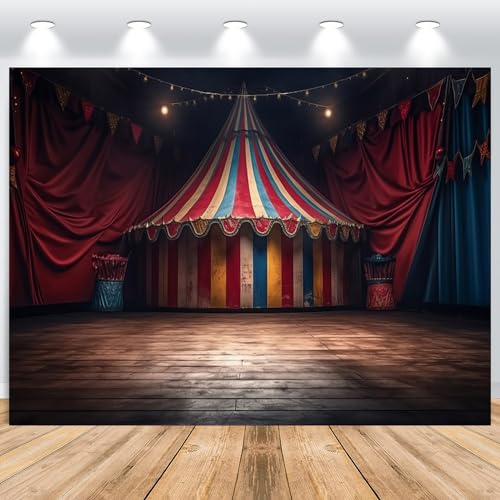 ASDCXZ Zirkus Hintergrund 3x2.5m, Rot Vintage Zirkus Groß Zelt Karneval Fotowand Hintergrund, Vinyl Fotobox Hintergrund für Holzzirkus Geburtstag Party Dekoration, Portrait Fotostudios Hintergründe ASDCXZ Zirkus Hintergrund 3x2.5m, Rot Vintage Zirkus Groß Zelt Karneval Fotowand Hintergrund, Vinyl Fotobox Hintergrund für Holzzirkus Geburtstag Party Dekoration, Portrait Fotostudios Hintergründe von ASDCXZ