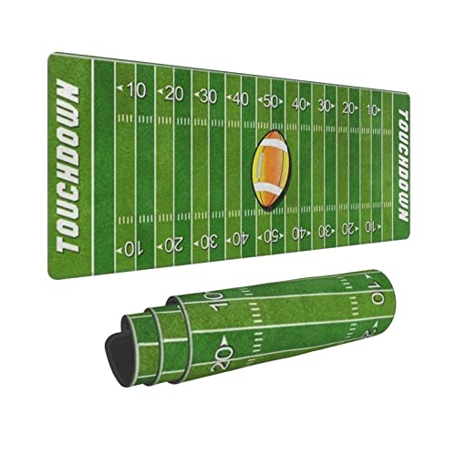 American Football Field Ball Sport Schreibtischunterlage, großes Mauspad für Büro und Heimspiele 30,5 x 80 cm von ASEELO