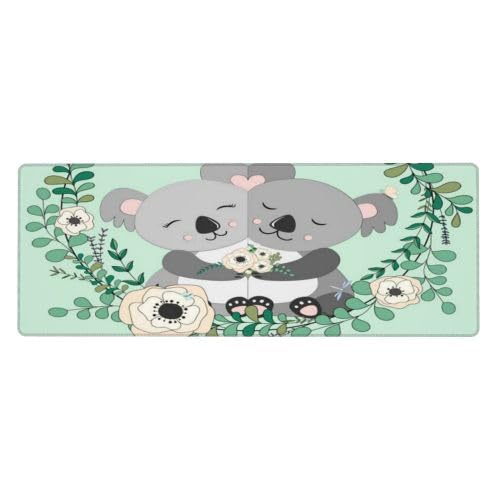 Koala Schreibtischunterlage, großes Mauspad für Büro und Zuhause, 30,5 x 80 cm. von ASEELO