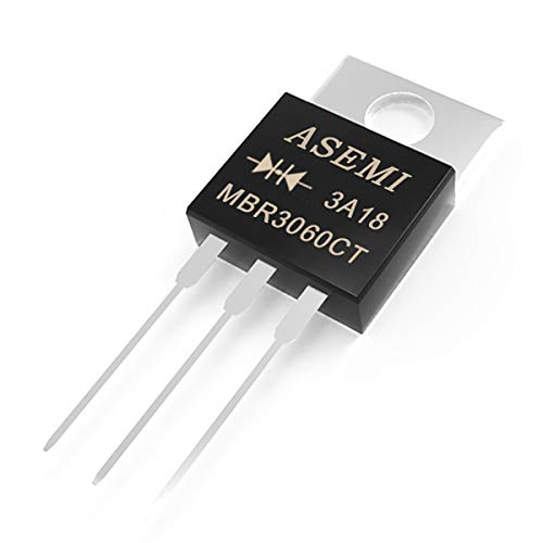 (Pack of 10pcs) MBR3060CT ASEMI TO-220AB Mikron Chip Schottky Barrier Diode 30a 60v for Converter von ASEMI