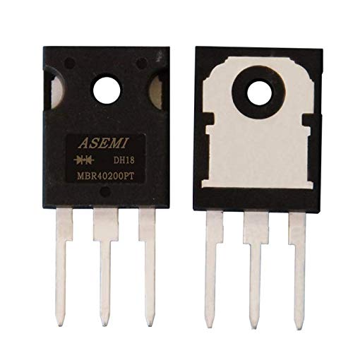 (Pack of 5pcs) MBR40200PT ASEMI TO-247/3P Package Schottky Barrier Diode 40a 200v with Heat Sink for Electric Fan von ASEMI