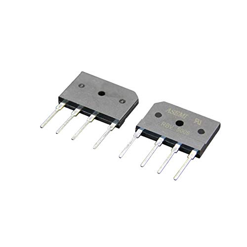 (Pack of 5pcs) RBV5006 ASEMI RBV-4 Package Through Hole Bridge Rectifier Diode 50amp 600v for Generator… von ASEMI