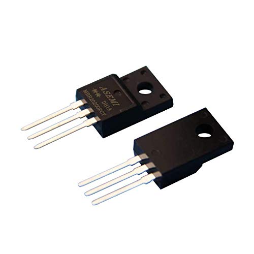ASEMI 10Pcs MBR20200FCT/MBRF20200CT 20A200V Package Schottky Barrier Diode ITO-220AB Package for Converter von ASEMI