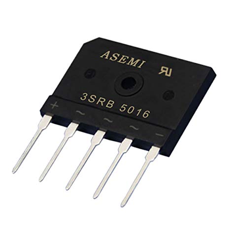 ASEMI 3SRB5016（Pack of 3 Pieces）Bridge Rectifier Diode Through Hole 3 Phase KBJ-5 Package 5 Pins… von ASEMI