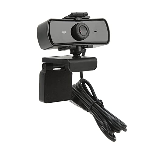 1440P HD-Webkamera, USB-PC-Computer-Webcam mit Mikrofon, USB-Computerkamera mit Objektivschutzabdeckung und 2K-HD-Videoanruf, Streaming-Webcam Zur Aufzeichnung von Konferenzen von ASHATA