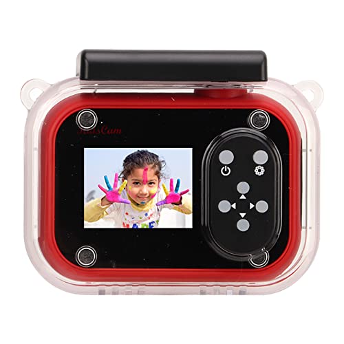 2,0 Zoll Kinderkamera, Digitalkamera, 24 MP HD Autofokus, One Key Foto und Videoaufnahme Kleinkindkamera mit Wasserdichtem Gehäuse für Kinder von ASHATA