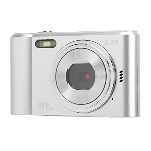 2,4-Zoll-1080P-Kompaktkamera, 16-Fach-Digitalzoomkamera, Digitalkamera 44 MP 1080P 16-Fach-Zoom-Selfie-Anti-Shake-Kamera für Teenager, Studenten, Jungen, Mädchen, Senioren von ASHATA