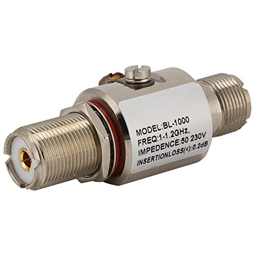200-W-Blitzableiter, 1,2-GHz-Koaxial-Blitzableiter mit PL259-UHF-SO239-M-Buchsenschnittstelle für HF-HF-VHF-UHF-CB-Amateurfunk und Andere Antennen 200-W-Blitzableiter, 1,2-GHz-Koaxial-Blitzableiter mit PL259-UHF-SO239-M-Buchsenschnittstelle für HF-HF-VHF-UHF-CB-Amateurfunk und Andere Antennen von ASHATA