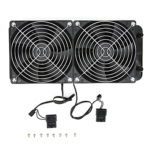 240mm Wasserkühlung Kühler,CPU Kühler Aluminiumlegierung Kühlkörper,Schnelle Wärmeableitung,Wassergekühlter Kühler für Computer Klimaanlage,Plug and Play von ASHATA